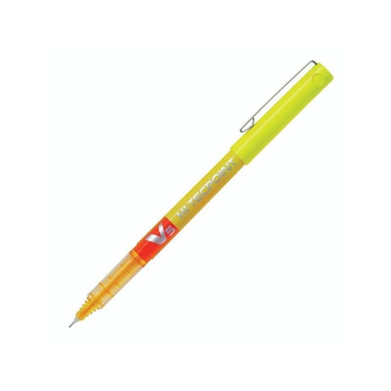 قلم حبر أصفر 0،5مم Hi-Tec V5