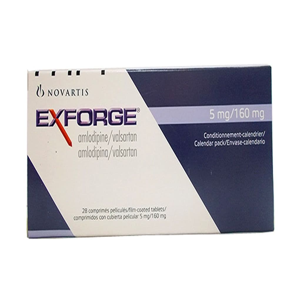 Exforge 5Mg / 160Mg 28 Tablets