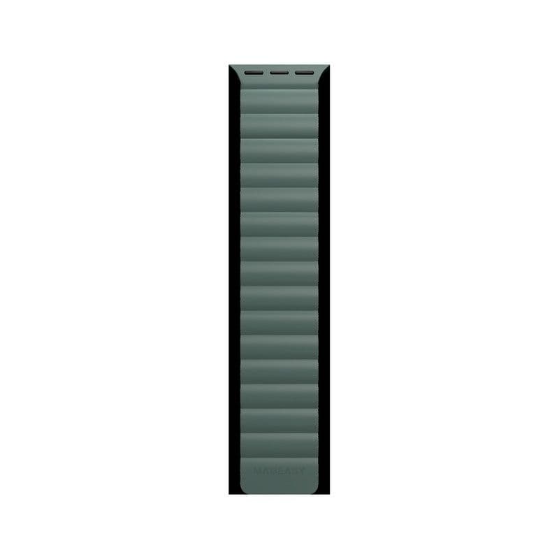 Switcheasy Skin Silicone Strong Magnetic Watch Band For Apple Watch 42/44/45/49Mm - Pine Green