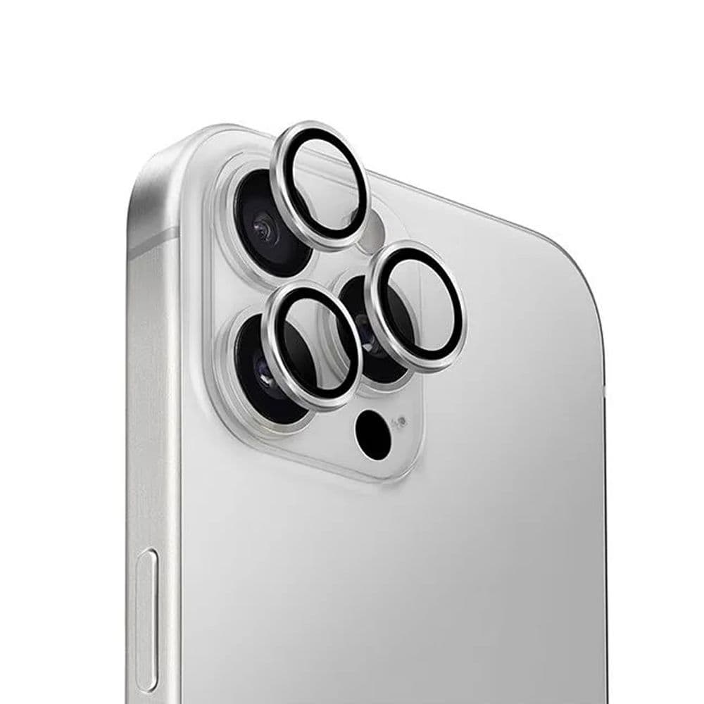 Bodyguardz Anti-Glare Camera Glass Protector For Iphone 16 Pro And 16 Pro Max White Colour