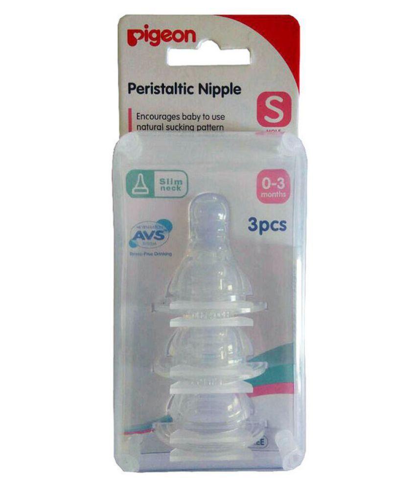 Pigeon Silicon Nipple 3 Pieces (B17354) Size: S