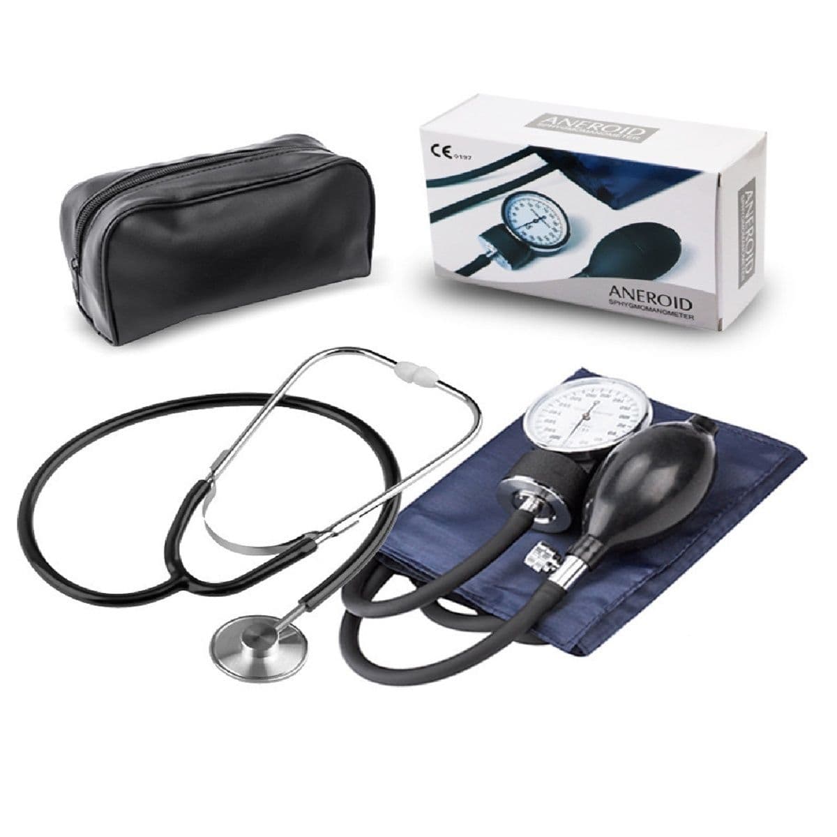 Aneroid Sphygmomanometer With Stethoscope