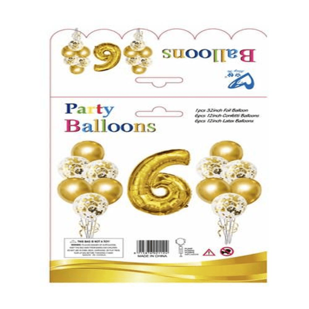 13 Inspire Foil Number Balloon Gold