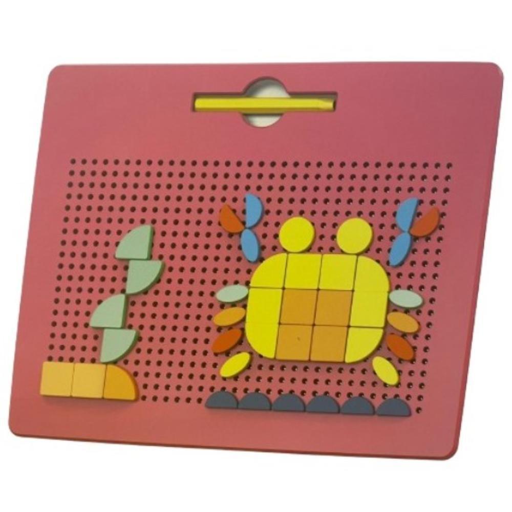 Shingo 2-in-1 Magnetic Beads Drawing Board Pink (CH1111)