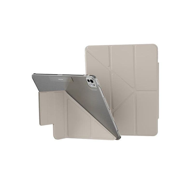 Mageasy Facet Folding Folio Case For Ipad Pro 13"M4, Stain-Resistant - Gray Starlight