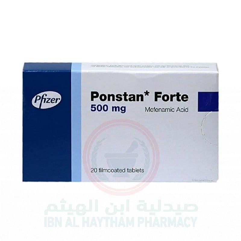 Ponstan 500Mg Tablets 20'S