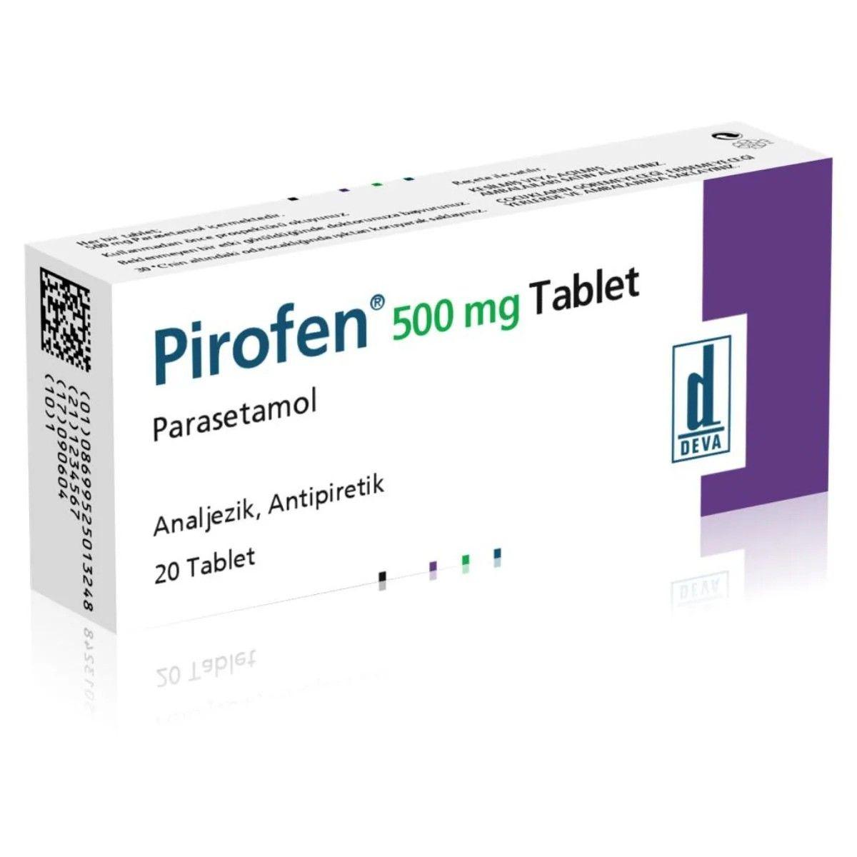 Pirofen 500Mg Tab 20'S