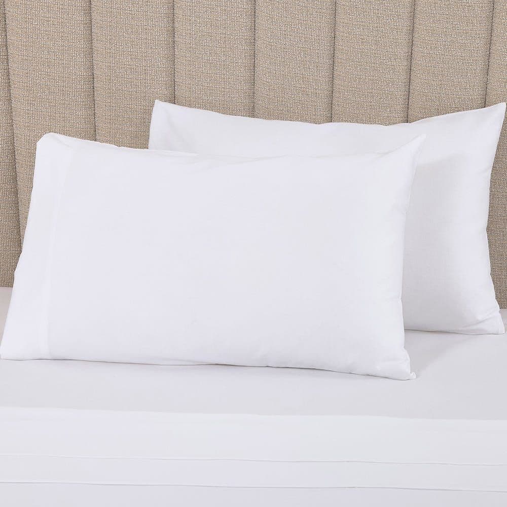 Housewife Pillow Case, White - Set Of 2, 200 Tc, 50X75 Cm