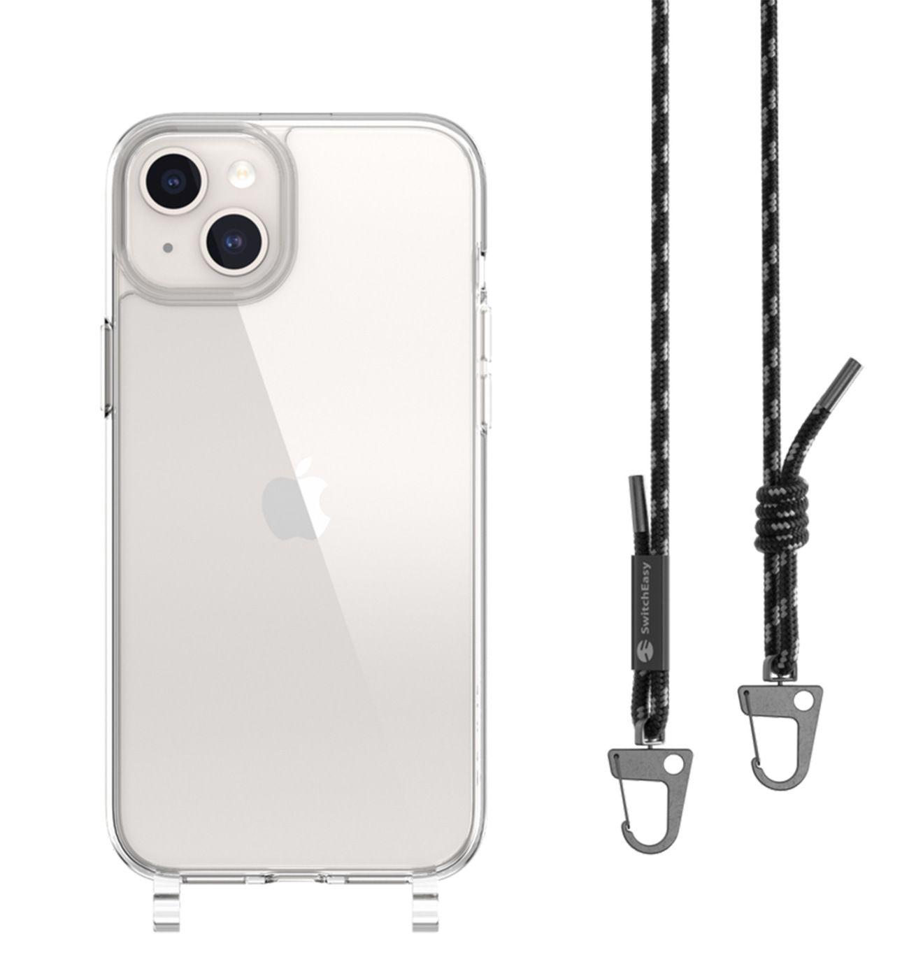 Switcheasy Clear Case For Iphone 15 Pro Max / Drop Resistant / With Black Lanyard