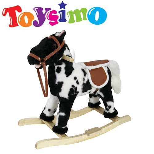 Black And White Rocking Horse 60X70 Cm