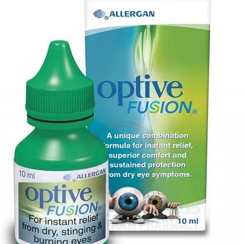 Optive Fusion Lubricating Eye Drops 10Ml