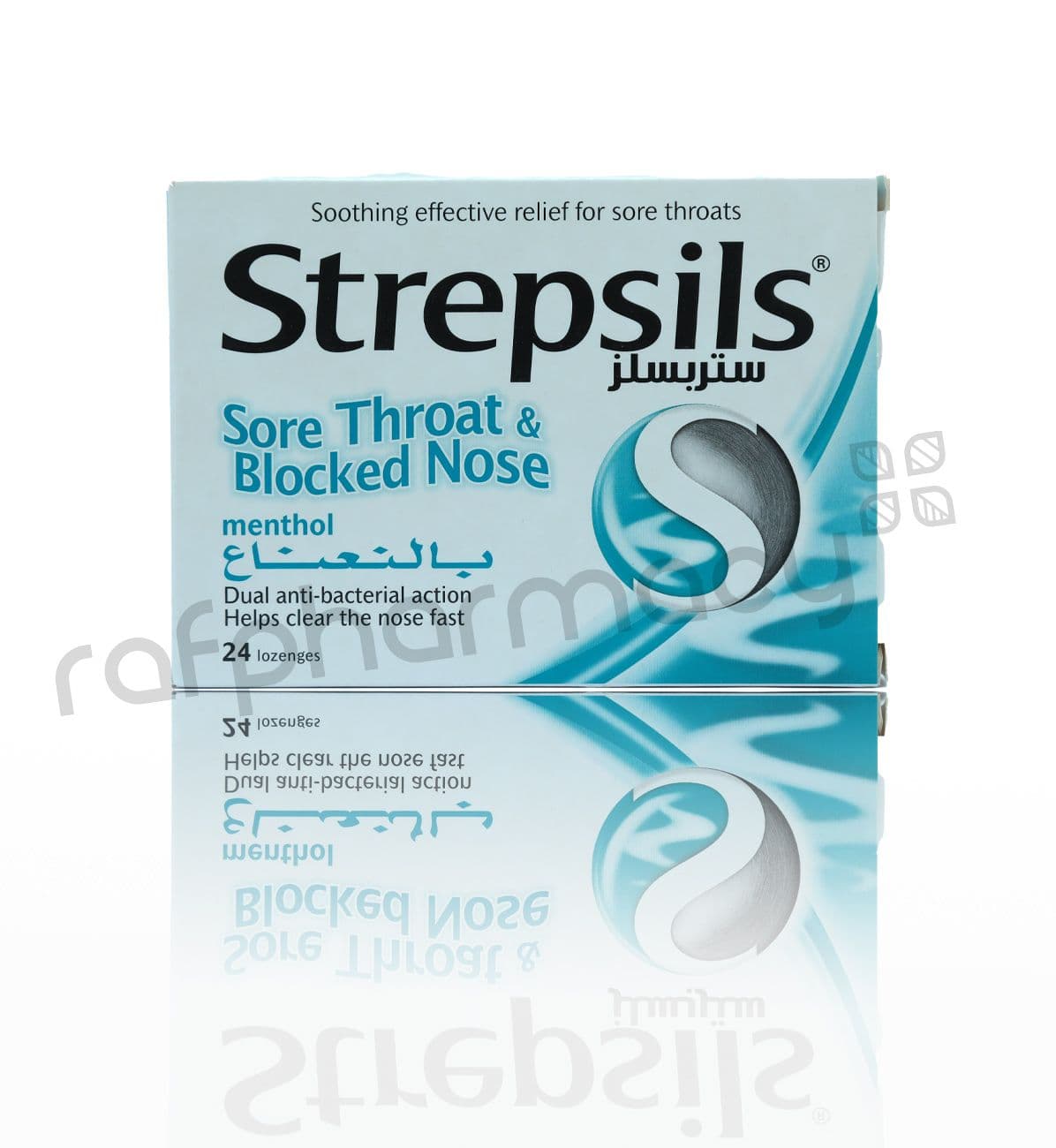 Strepsils Sore Throat & Blocked Nose Lozenges Menthol 24'S