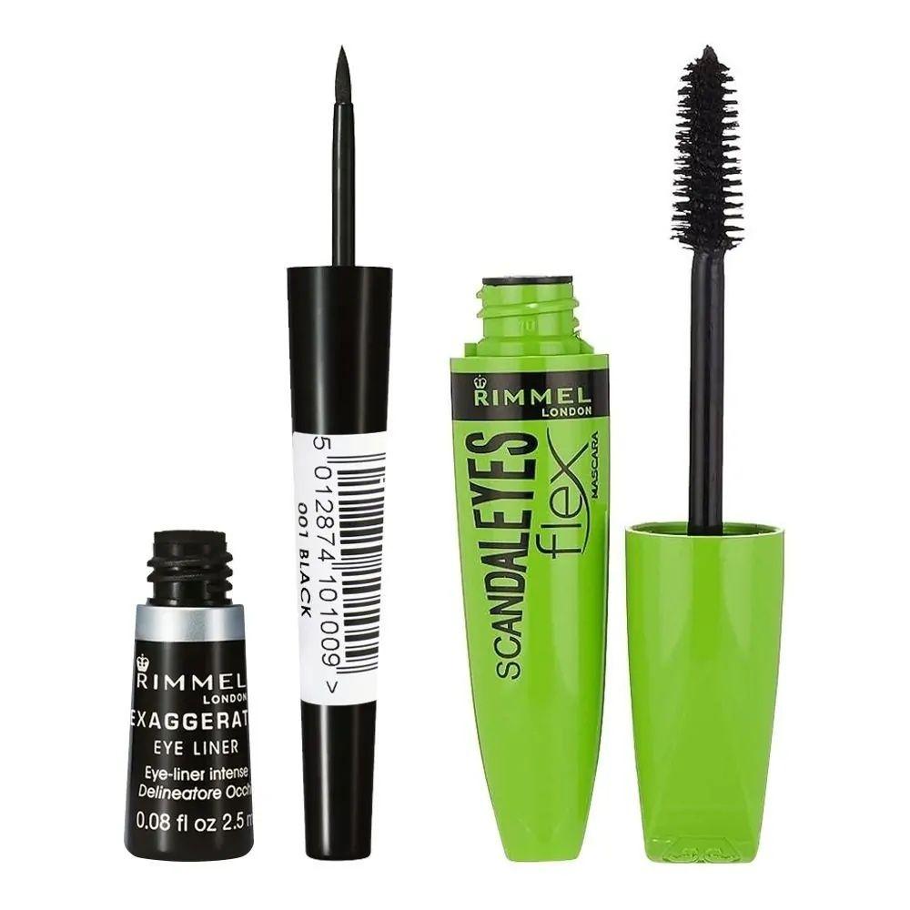 Rimmel London Promo Scandle Eyes Flex Mascara & Scandle Eyes Exaggerate Liq Eyeliner Black