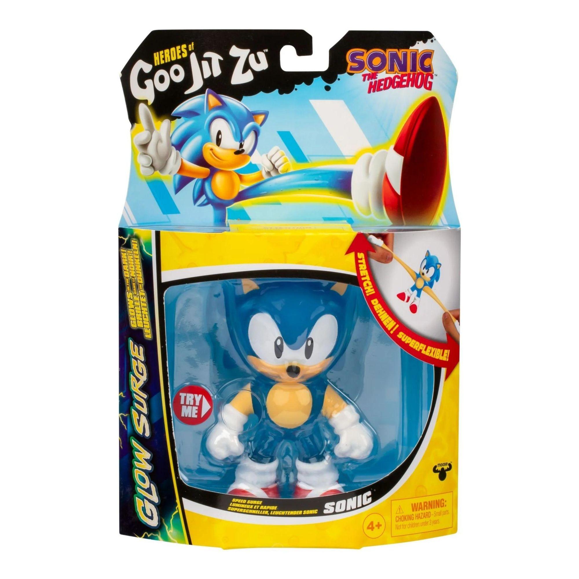 Heroes Of Goo Jit Zu Sonic The Hedgehog Speed Surge Sonic Glow-In-The-Dark Figure (13 Cm)