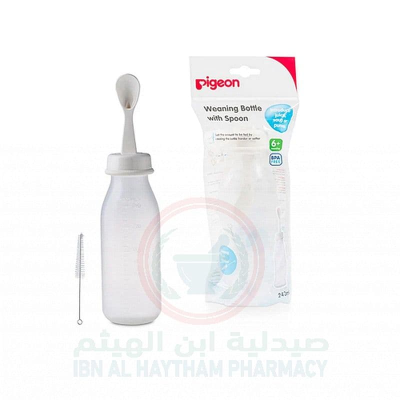 Pigeon Weaning Bottle With Spoon 240Ml - 03329