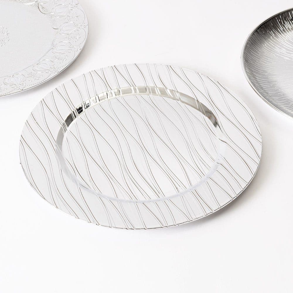 Xyle Charger Plate, Silver - 33 Cm