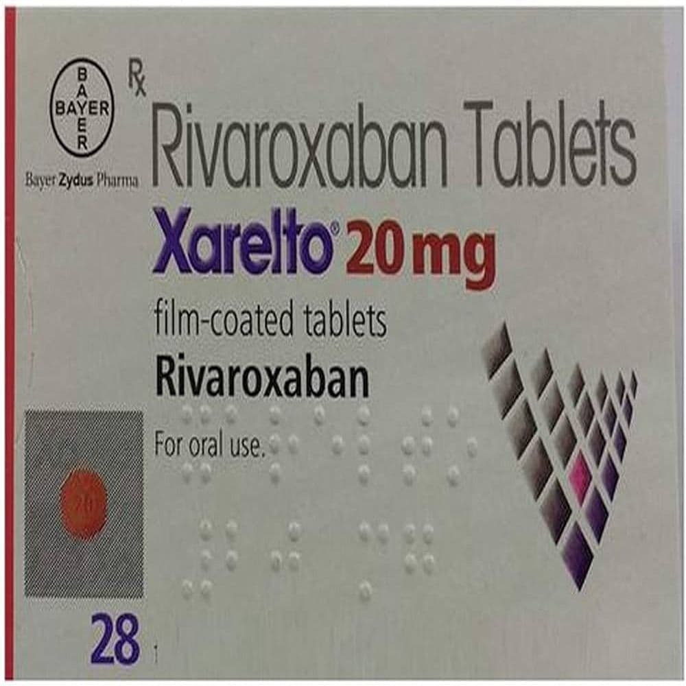 Xarelto 20 Mg 28 Tablets