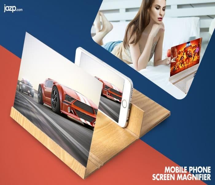 12 Inch Mobile Phone Wooden 3D Enlarged Portable Home Cinema Screen Cs1255 Transparent