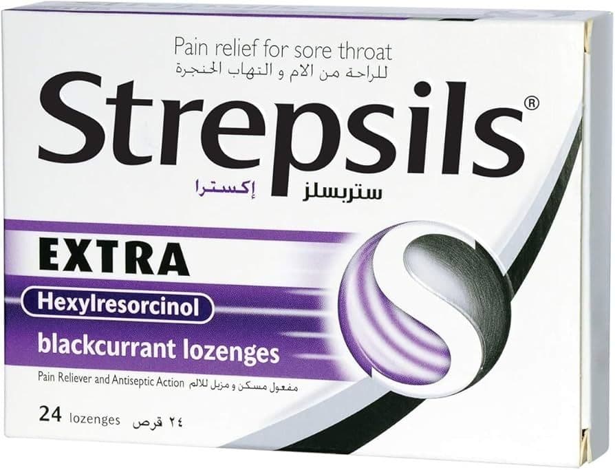 Strepsils Extra Blackcurrant 24'S Lozenges