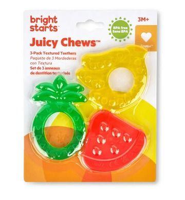 Bright Starts Juicy Chews 3-Pack Textured Teethers