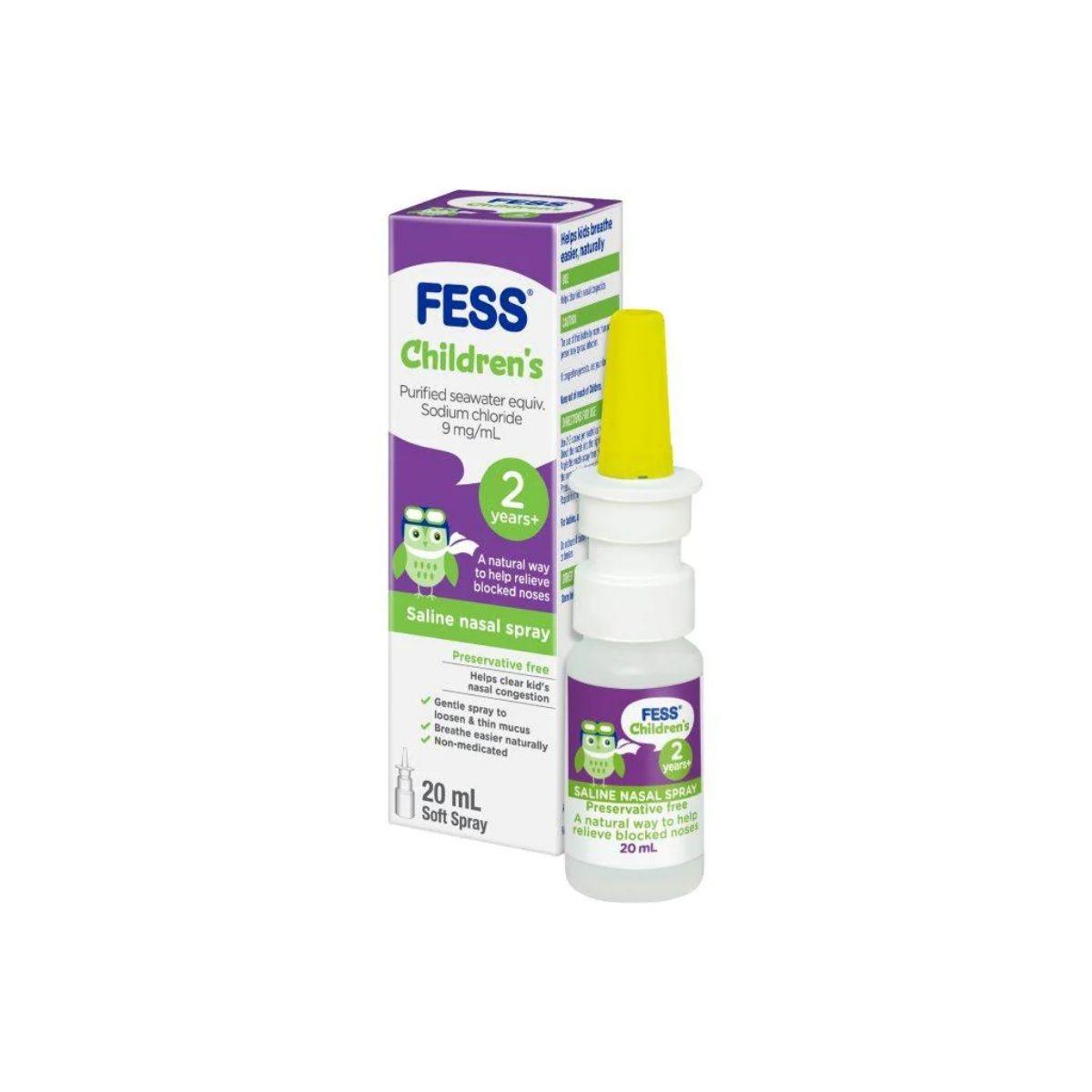 Fess Childrens Saline Nasal Spray 20ml