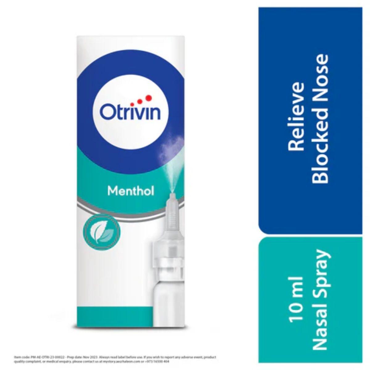 Otrivin Menthol Nasal Spray 0.1% 10ml