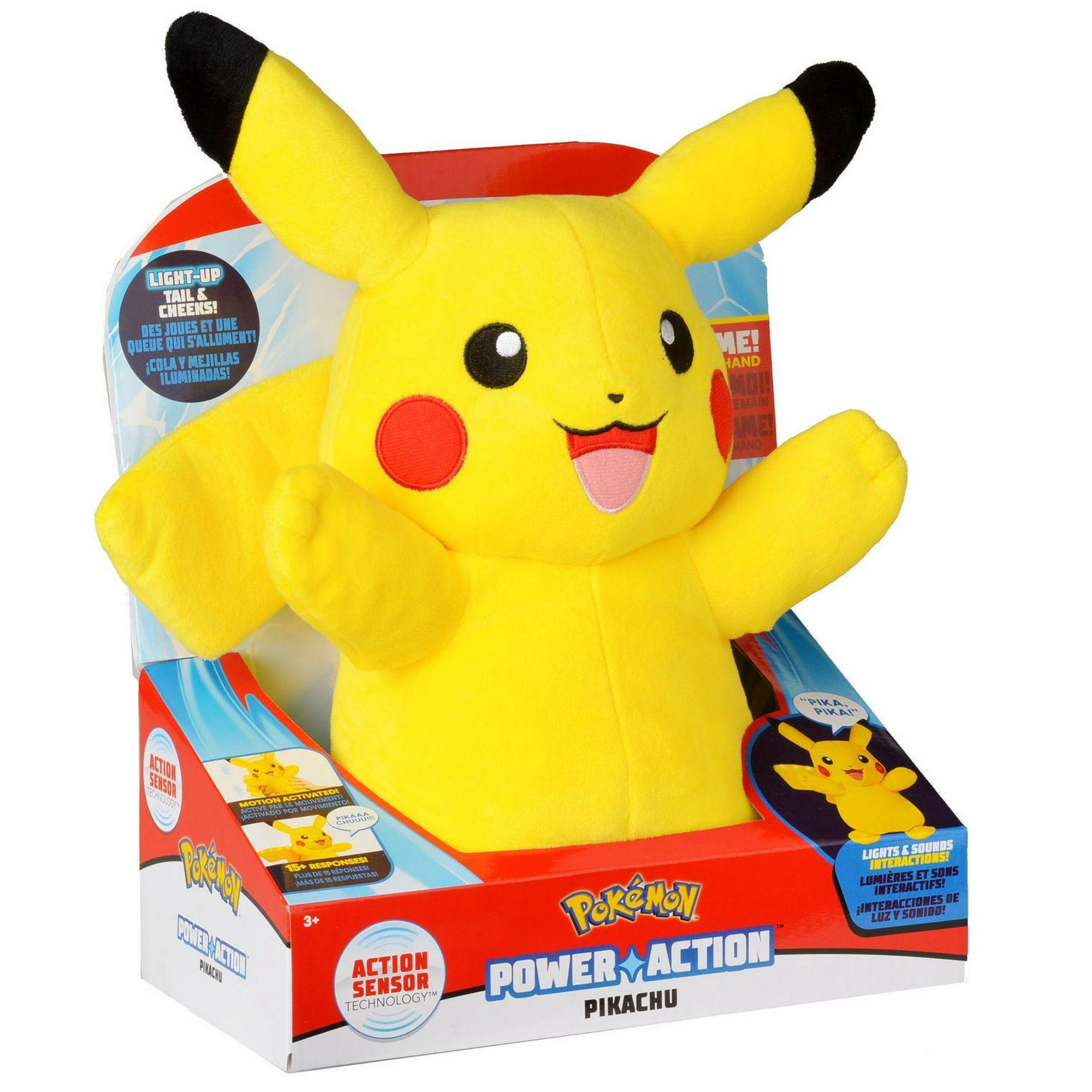 Pokemon Power Action Pikachu Interactive Plush Toy (25 Cm)