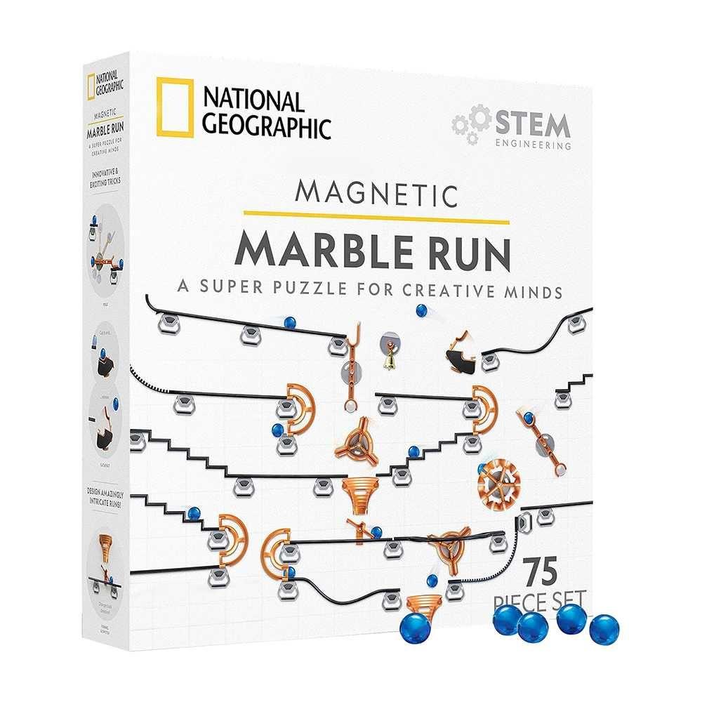 National Geographic Magnetic Marble Run STEM Kit (150 Pieces)