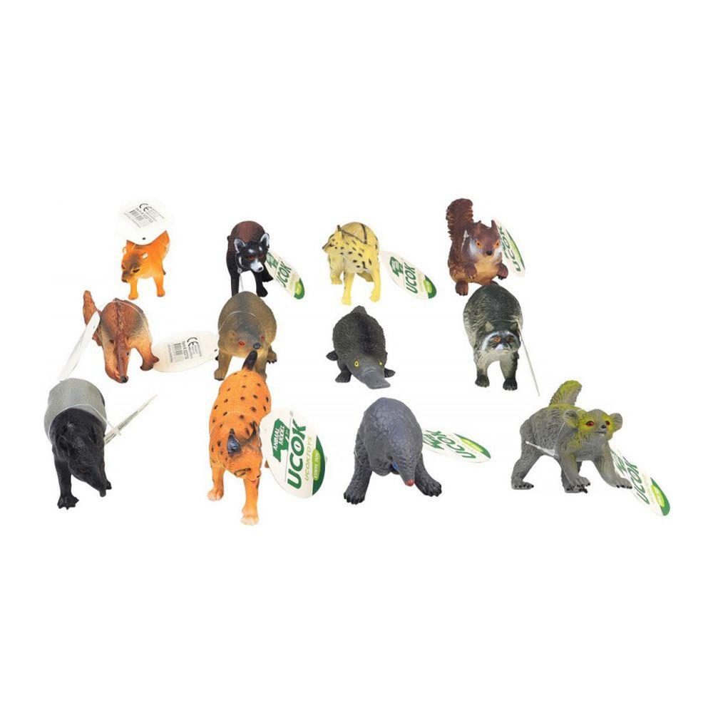 12Pc 4 Inch Wild Animal Set Yx-Y012-2