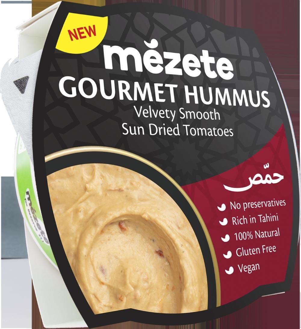 Mezete Hummus Gourmet Sun Dried Tomato 215 Gm