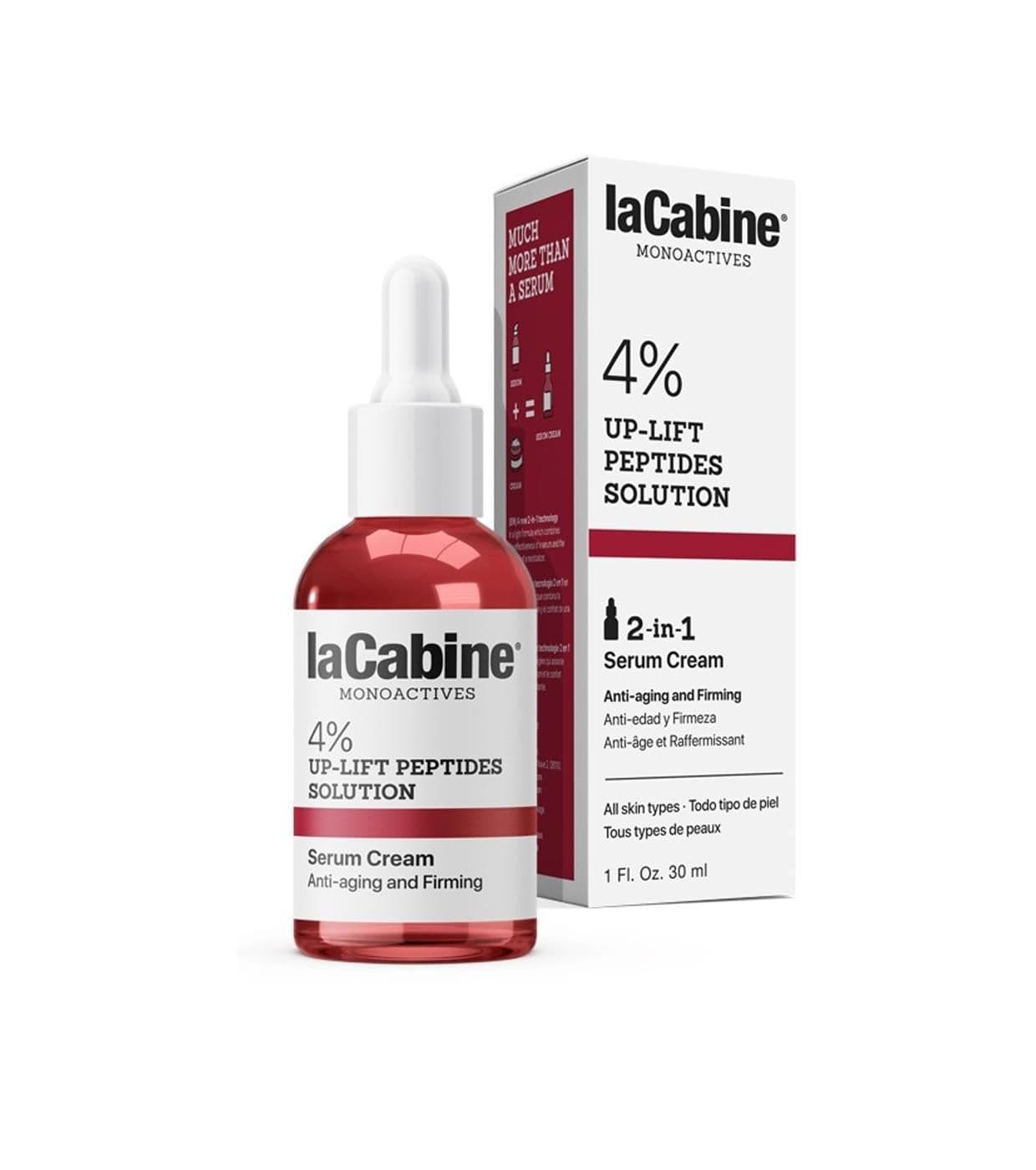 La Cabine 4% Up-Lift Peptides Solution 2-In-1 Serum Cream 30Ml No.12871