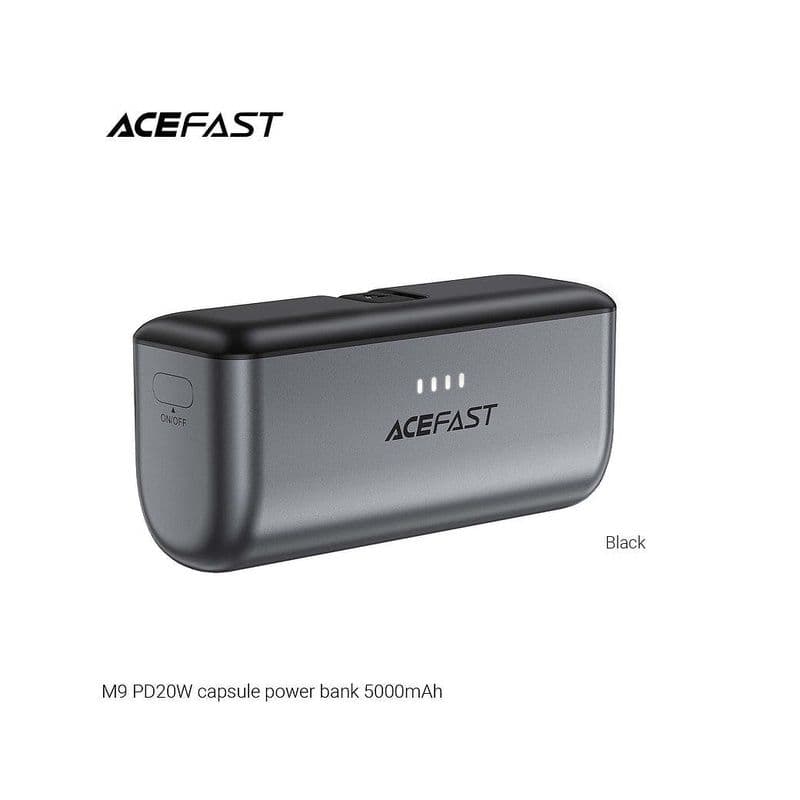 Acefast M8-5000 Pd20W Capsule Power Bank Black