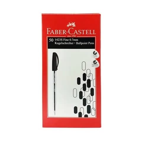 Fabercastell Ballpen Black 7Mm 50Pcs