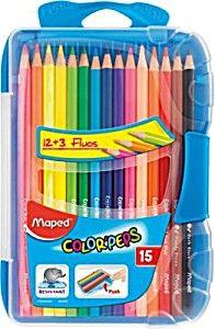 Maped Color Peps Pencils 12+3 Fluo Peps