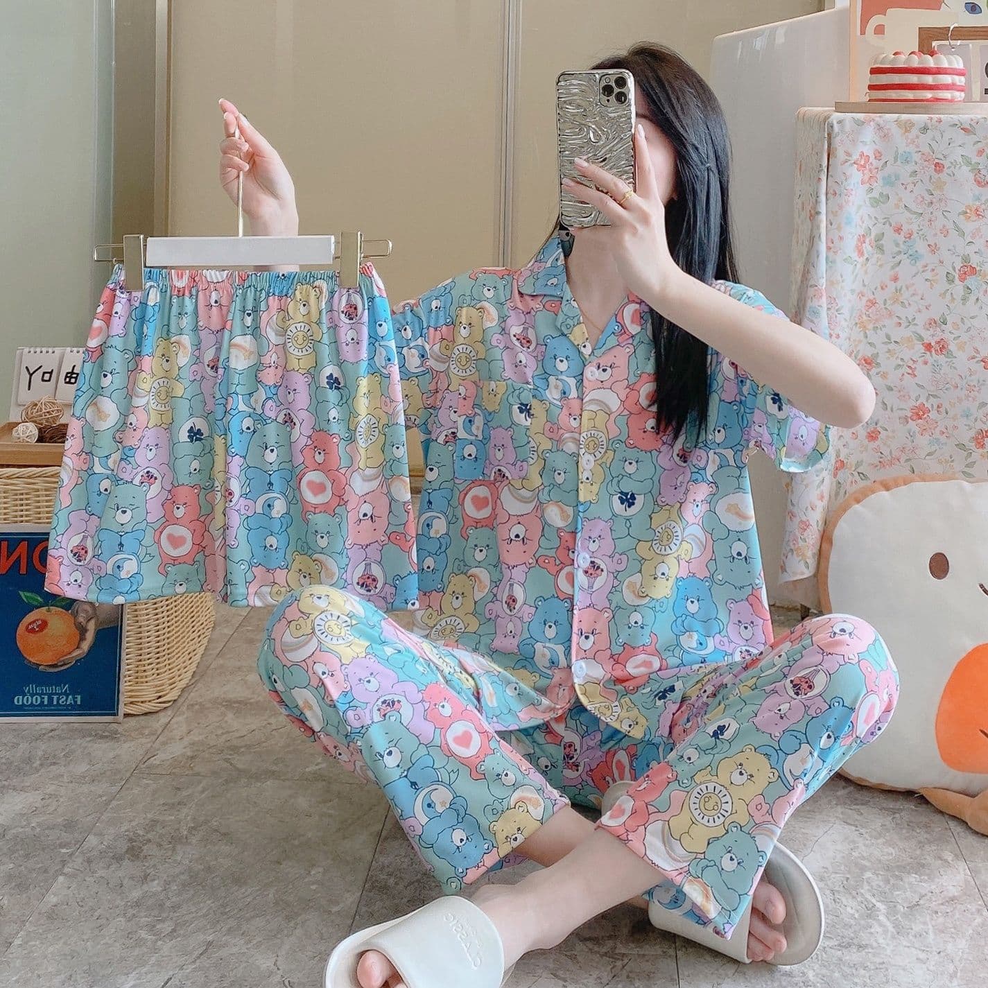 New Cute Anime Labubu Pajamas Womens 2615
