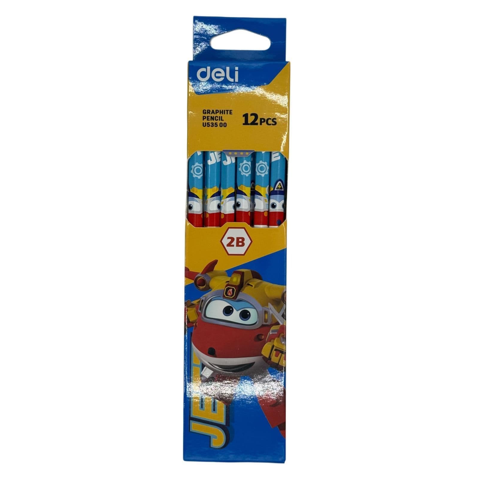 Deli 2B Super Wings Graphite Pencils (12 Pieces)
