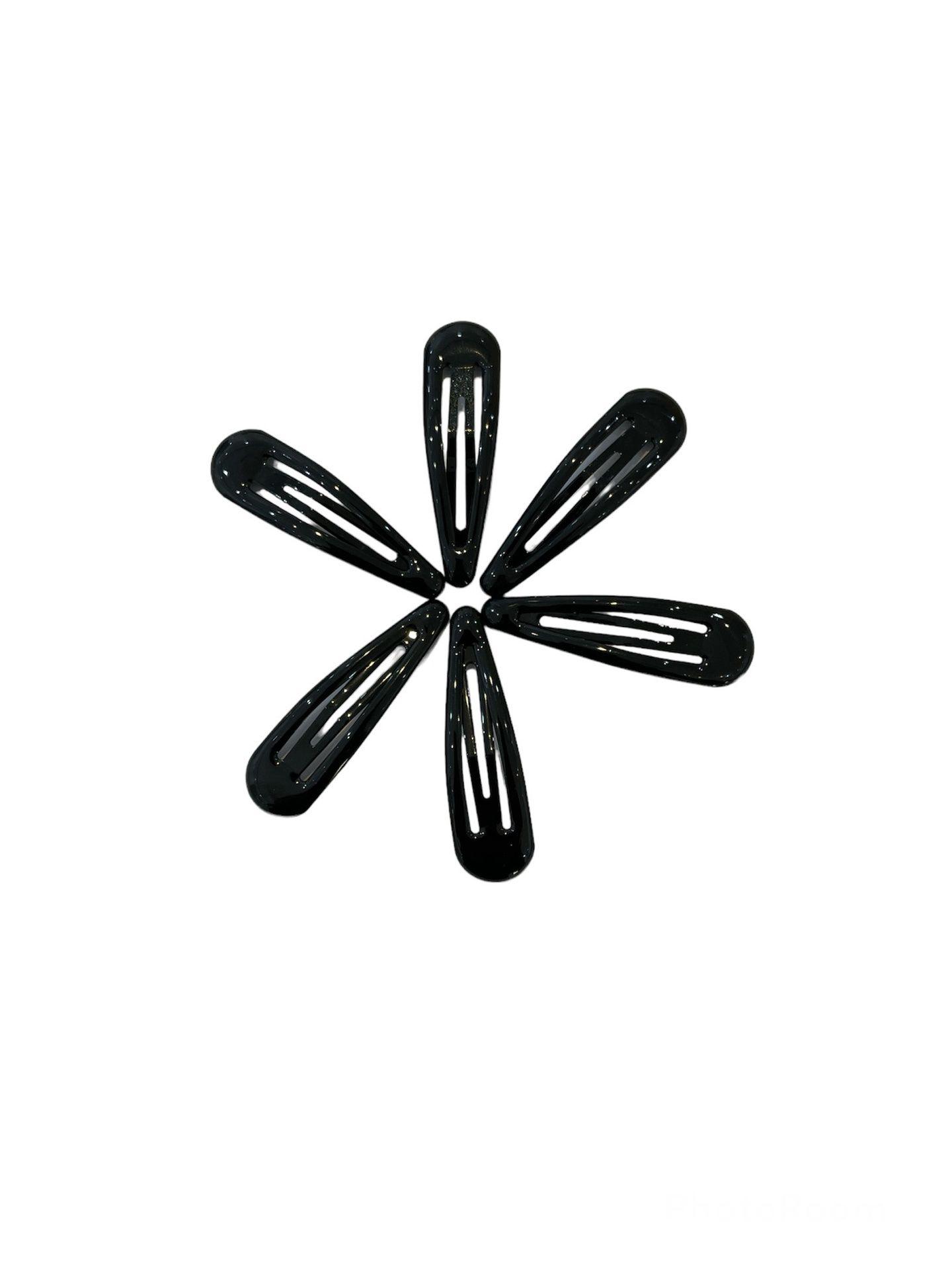 Future Cocoa Hair Clips Series-6Pcs Color: Black