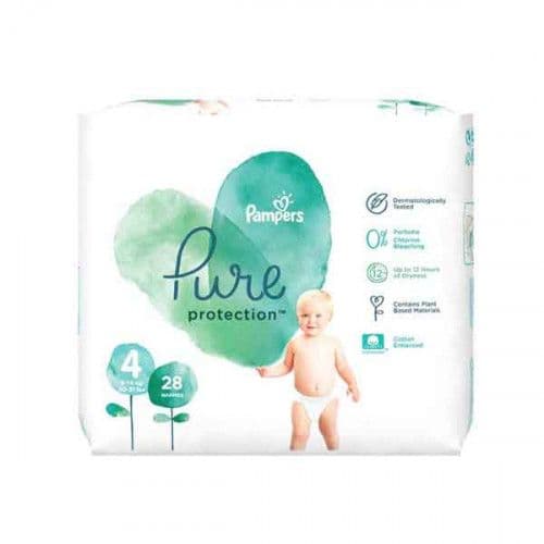 Pampers 4 (9Kg-14Kg) Pure Protection 28'S