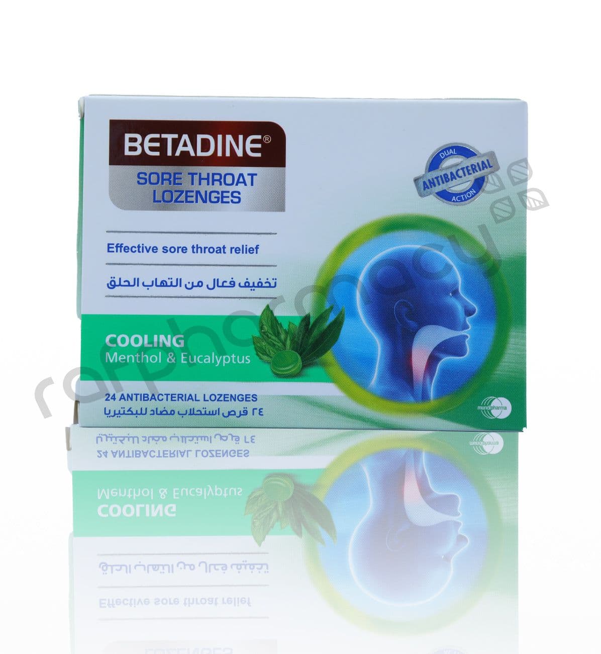 Betadine Sore Throat Lozenges Menthol&Eucalyptus 24'S