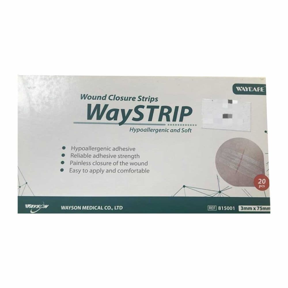 Waycare Wound Closure Strips 3*75Mm 20PC