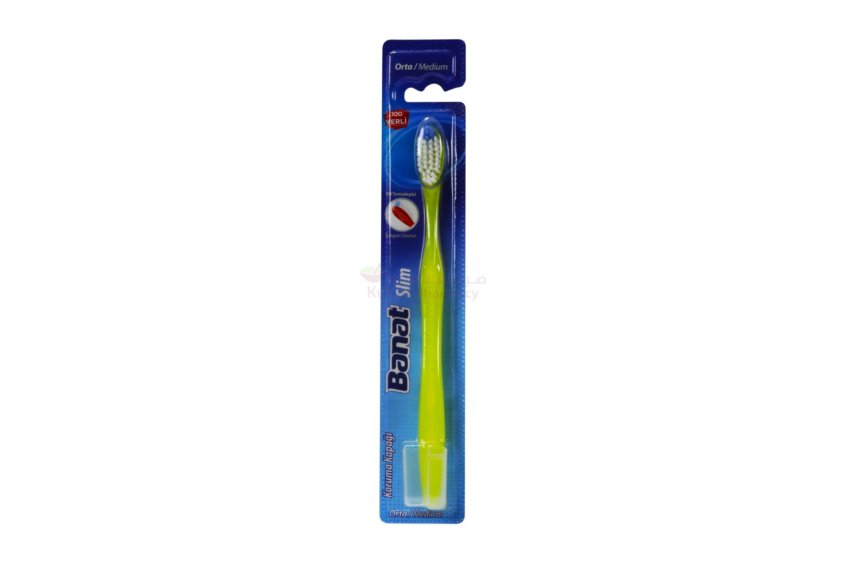 Banat Slim Medium Toothbrush  1 PC