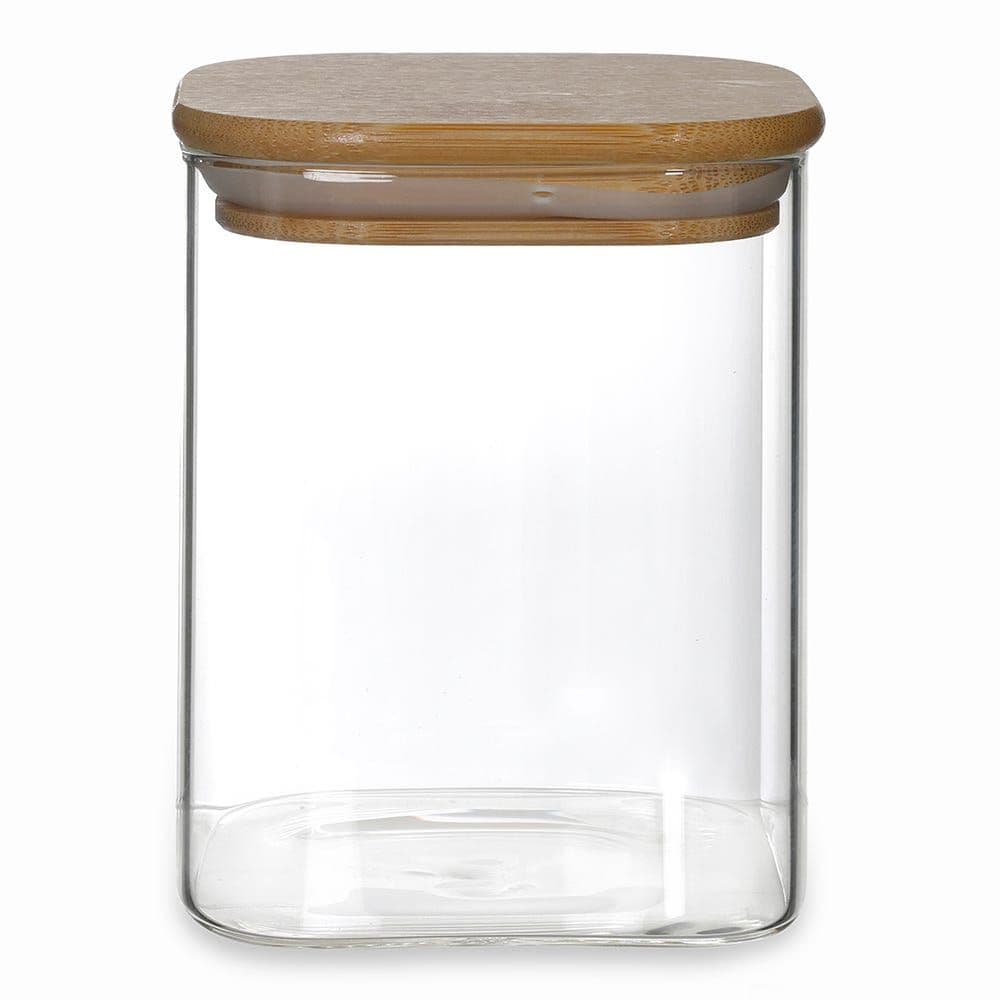 Opal Canister, Clear & Brown