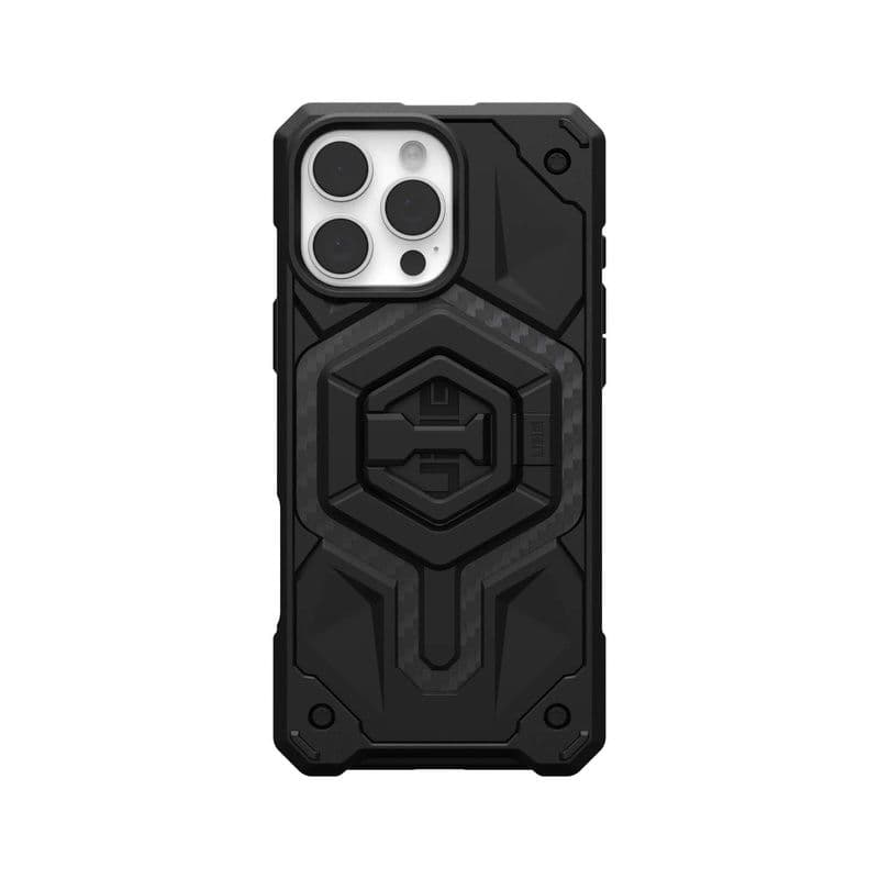 Uag Monarch Pro Magsafe Bundle Iphone 16 Pro Max Carbon Fiber/Black Stand,Built-In Magsafe Module,