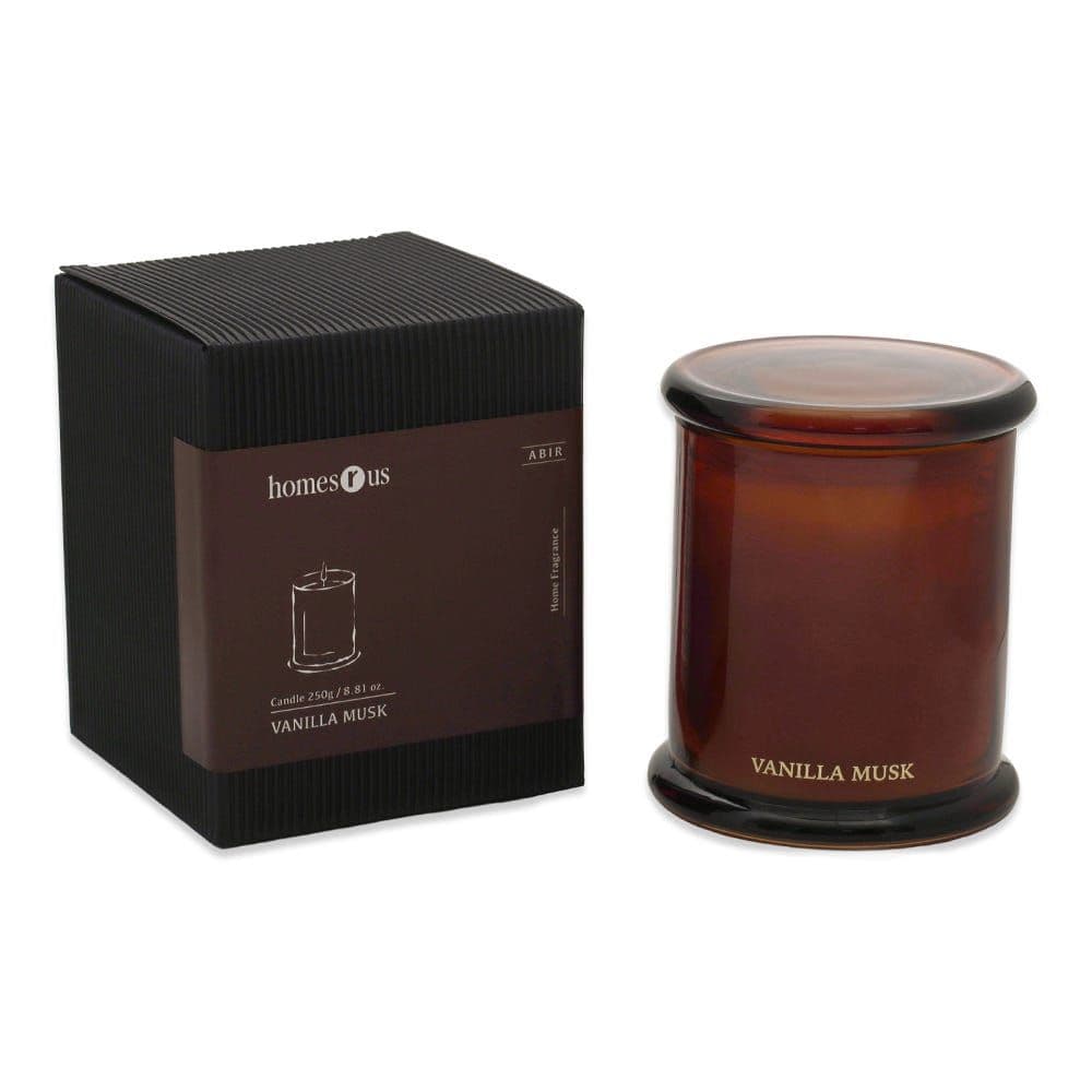 Abir Vanilla Musk Candle, Amber - 250 G