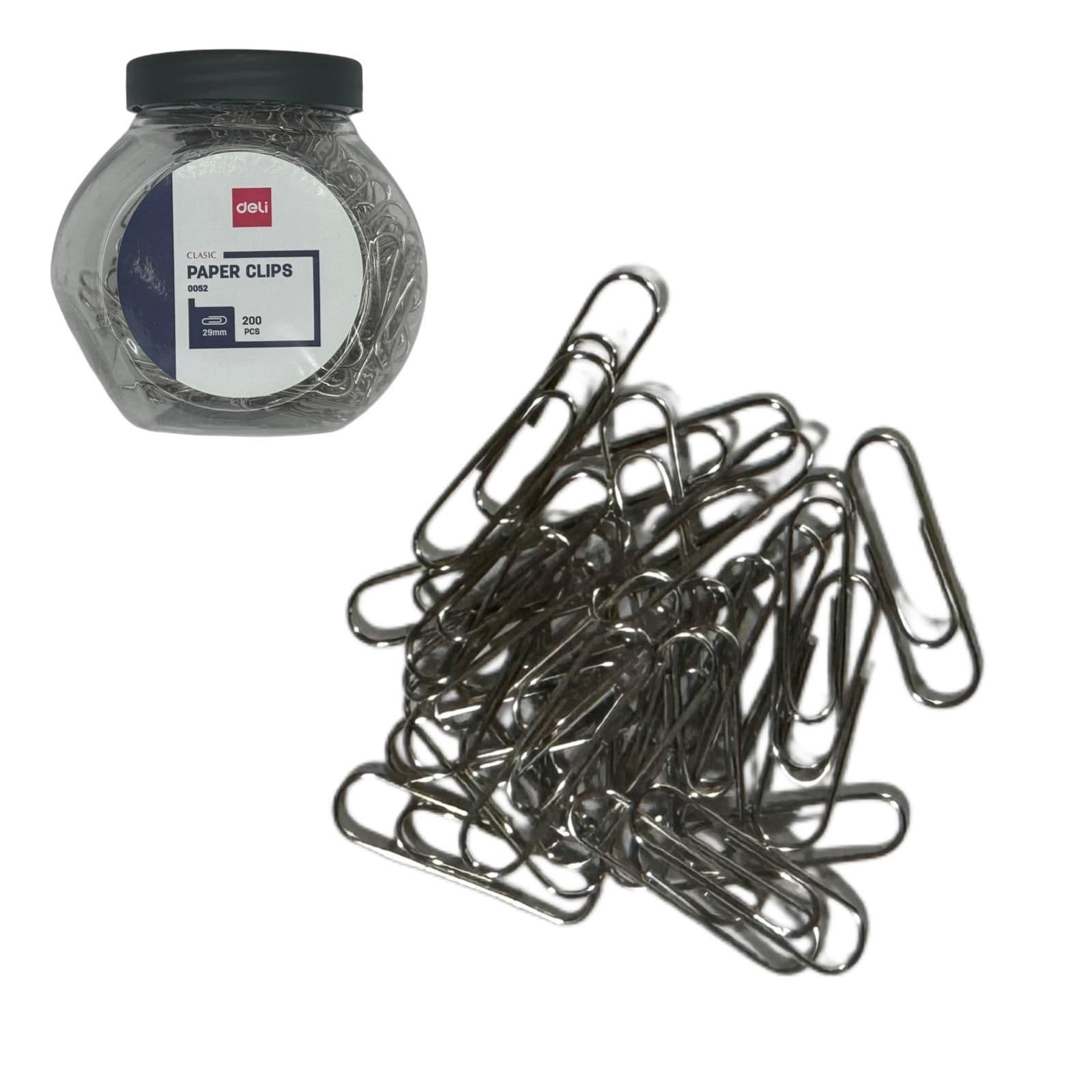 Deli Essential Paper Clips (29Mm, 200Pcs)
