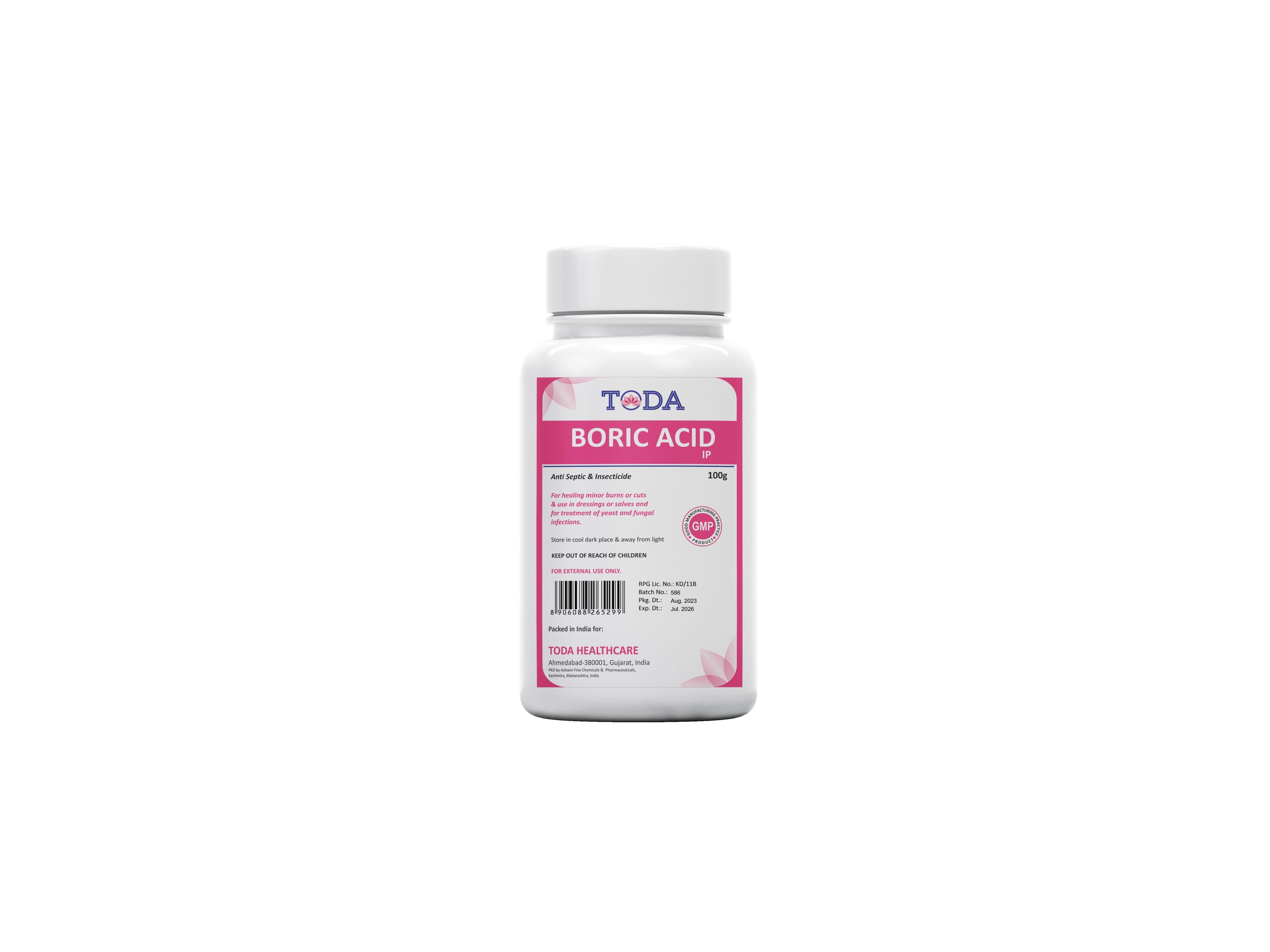 Toda Boric Acid Powder 100GM