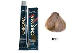 Lakme Chroma Hair Color Light Blond 8/00 With Chroma Developer Ammonia Free