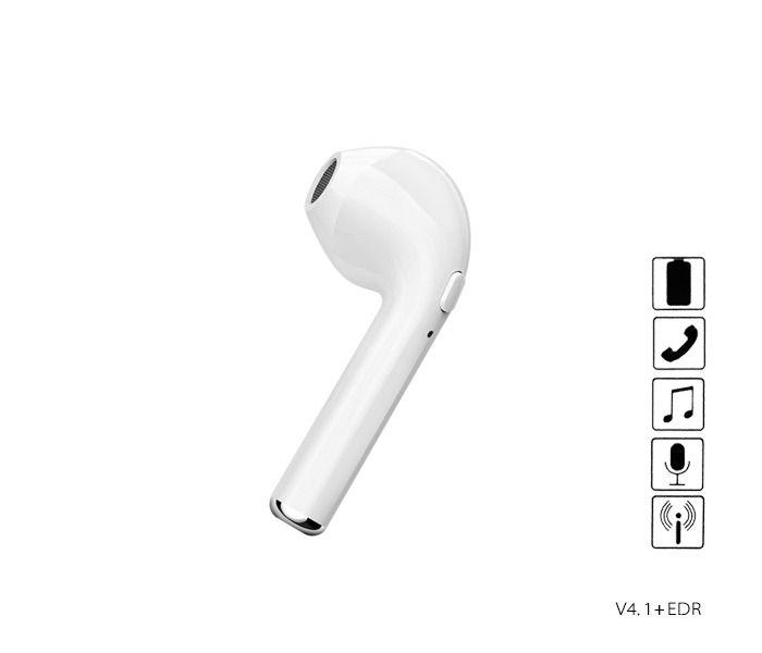 Itouch V4.1+Edr Genuine Quality Single Bluetooth Earphone White