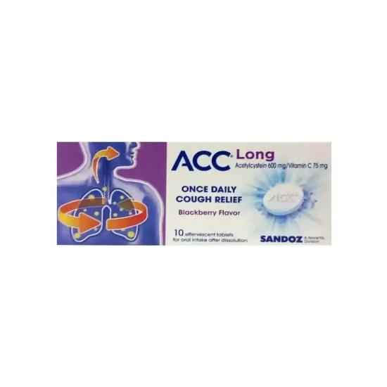 Acc Long Effervescent Tablet 600 Mg