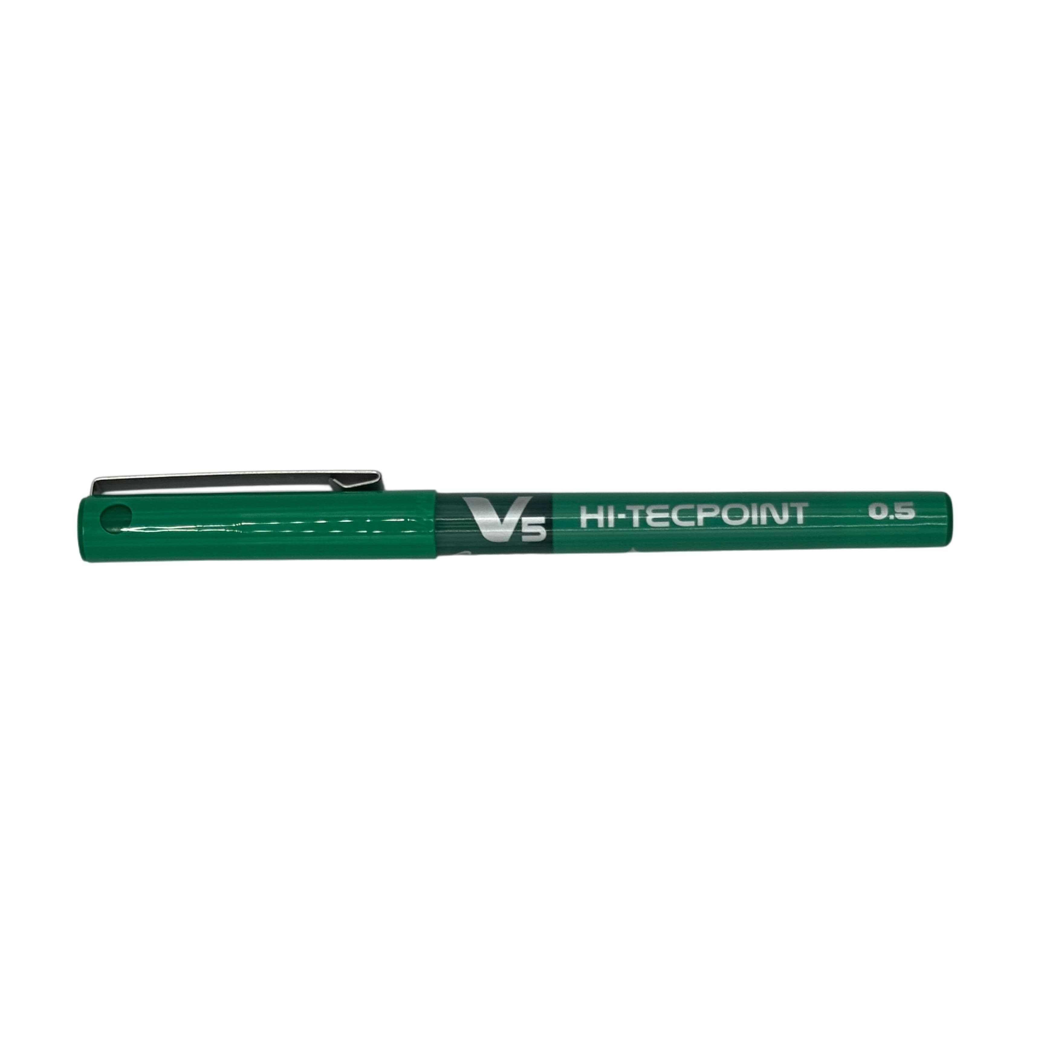 Pilot Hi-Tecpoint V5 Pen (Green, 0.5Mm)
